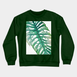 monstera leaf for the plant lovers Crewneck Sweatshirt